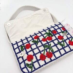 Beaded Cherry Purse Shoulder Bag Handbag Y2K Indie Sleaze Party